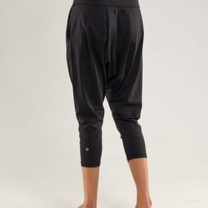 Happy Hatha Lululemon Harem cropped pants.